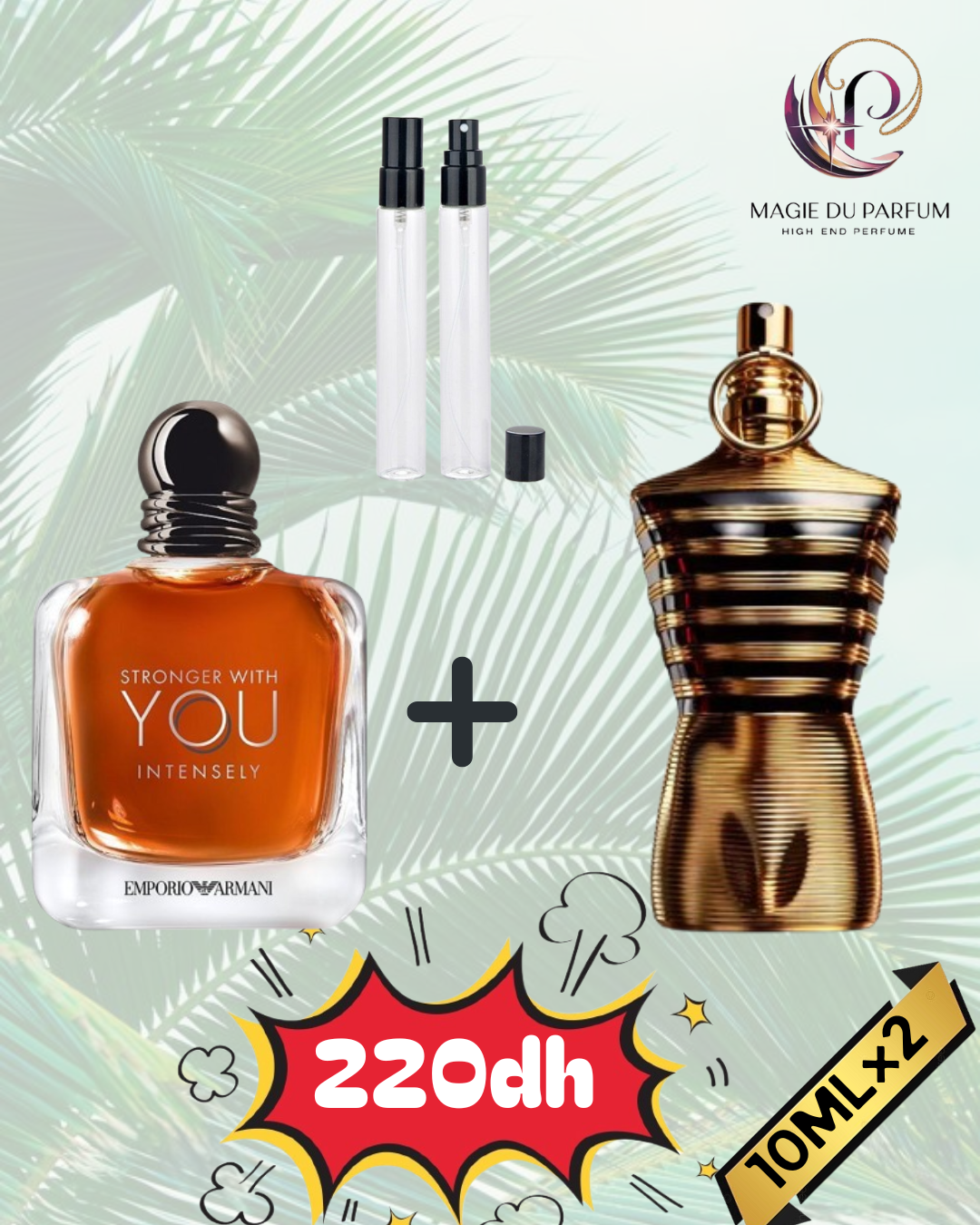 JPG le male elixir + Stronger with you intensely