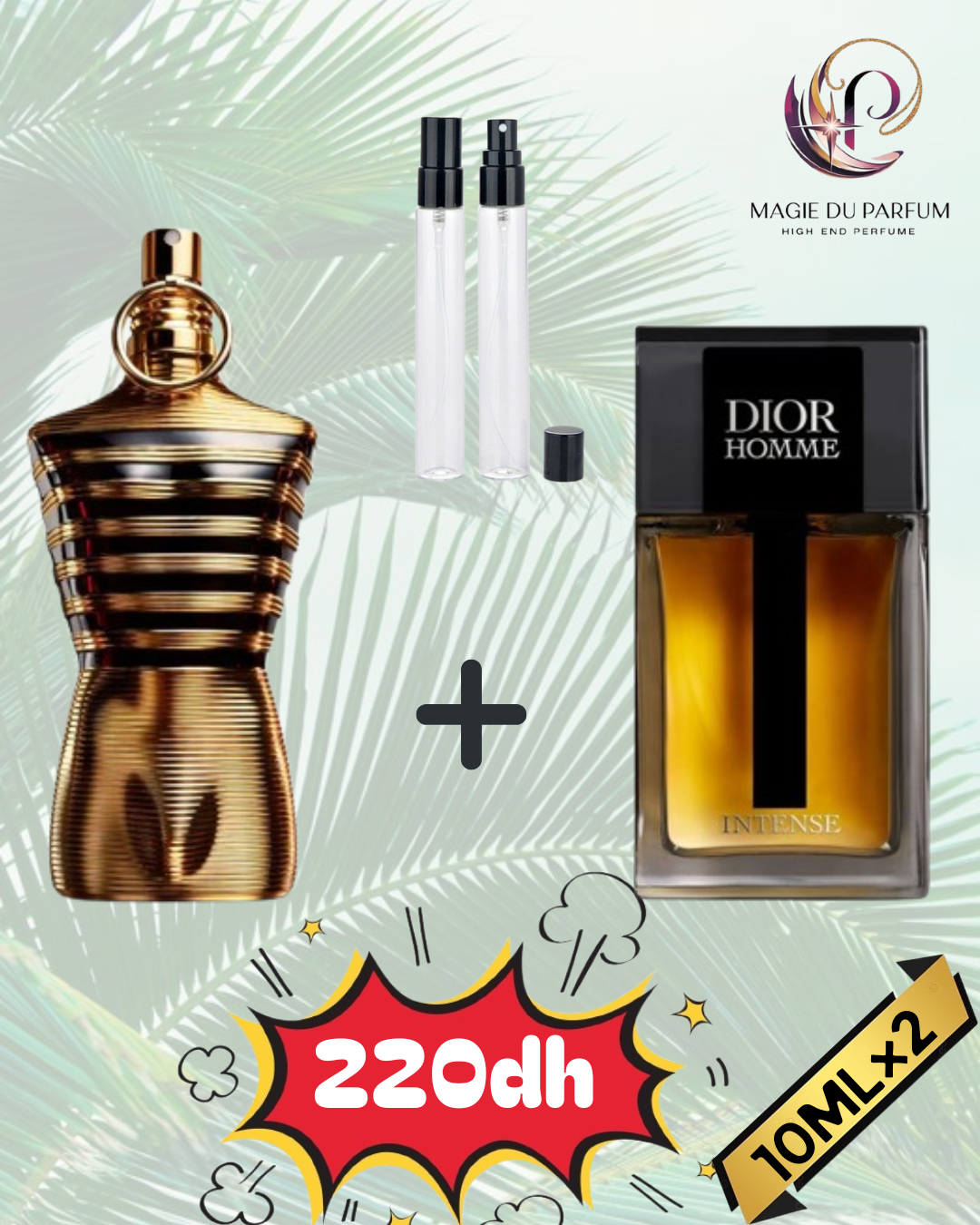 JPG Le Male Elixir+Dior Homme Intense