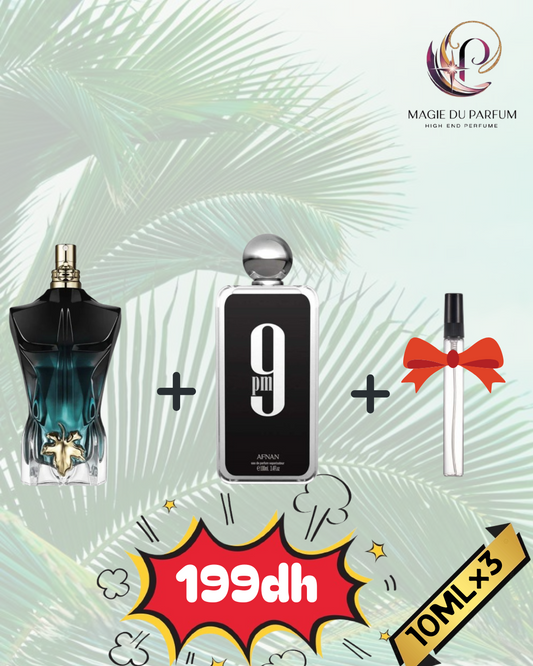 JPG Le Beau Le Parfum + Afnan 9Pm + 10ml Gratuit